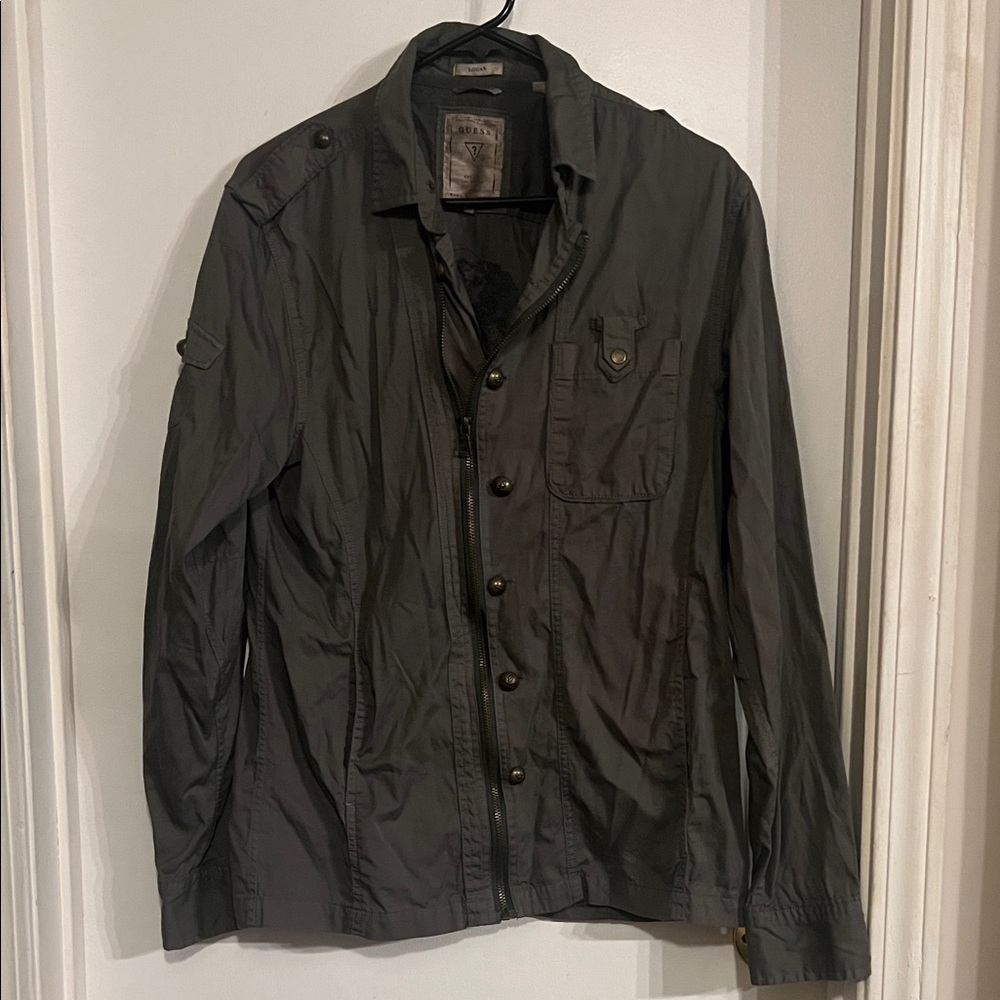 Guess ladies Dark Gray Military Jacket. 1/2 price Thursday sale🌸blk fri deal $25